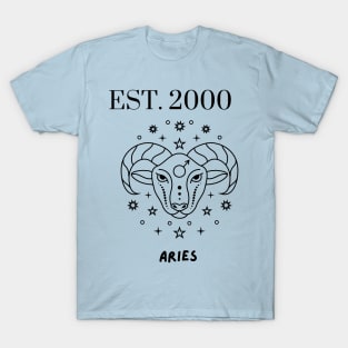 Est. 2000 Aries Zodiac T-Shirt